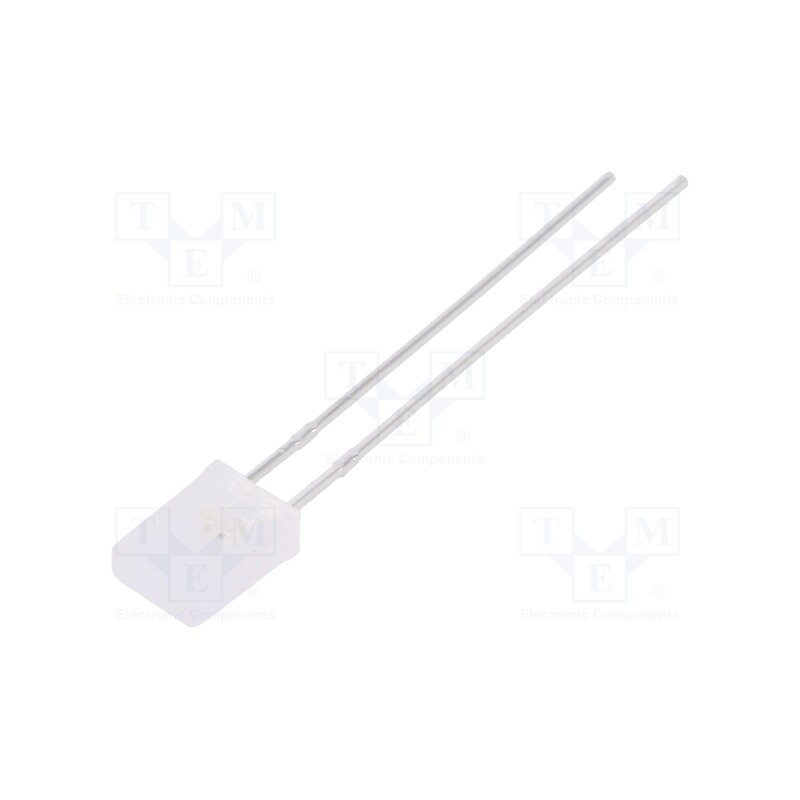 10 pcs : LL-257VGM1G-1B - LED, rectangular, 2x5x7.05mm, bipolar,bicolour, red/green, 150°