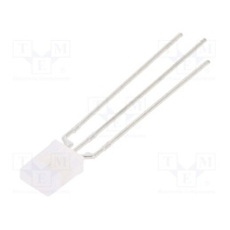 10 pcs : LL-259VGM1G-C-1B - LED, rectangular, 2x5x7.05mm, bicolour, red/green, 45÷90mcd, 120°