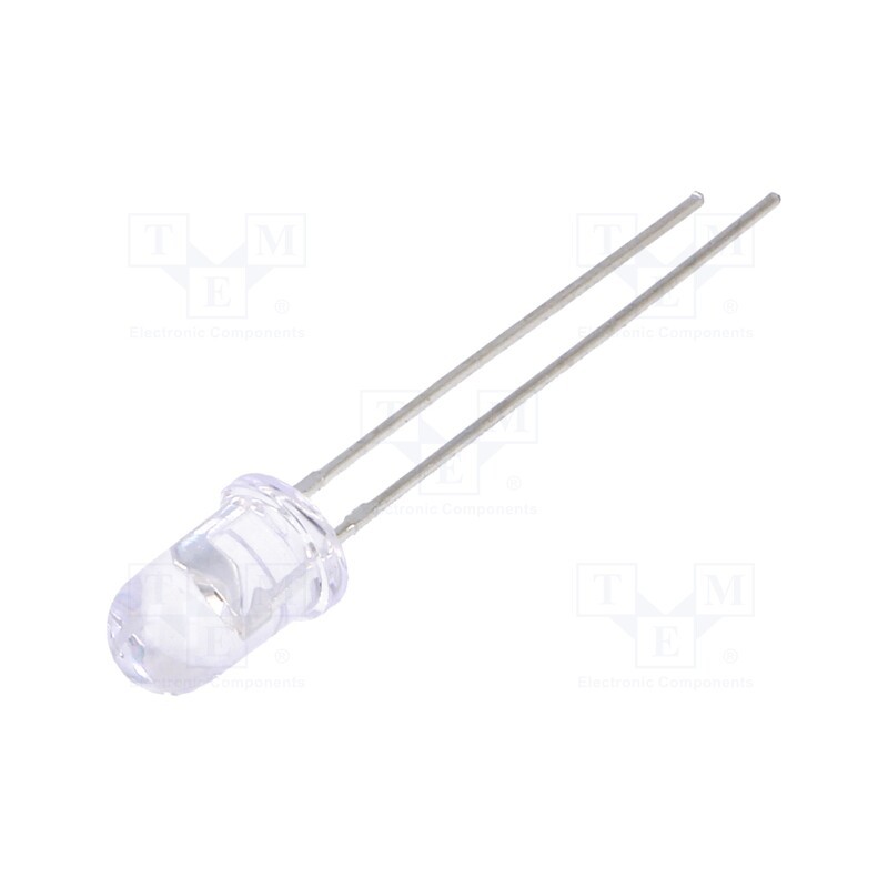 10 pcs : LL-503YC2E-2BE - LED, 5mm, yellow, 600÷1000mcd, 45°, Front: convex, 1.6÷2.4V