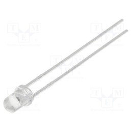10 pcs : LL-304BC2E-009 - LED, 3mm, blue, 3500mcd, 40°, Front: convex, 2.8÷4V, No.of term: 2