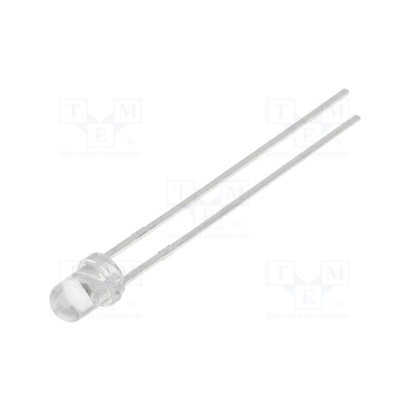 10 pcs : LL-304BC2E-009 - LED, 3mm, blue, 3500mcd, 40°, Front: convex, 2.8÷4V, No.of term: 2