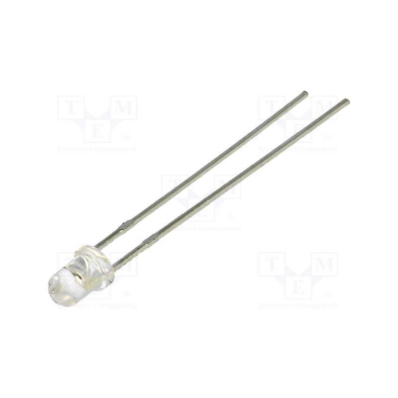 10 pcs : LL-304UGC2E-2BC - LED, 3mm, green, 800÷1200mcd, 22°, Front: convex, 1.6÷2.6V