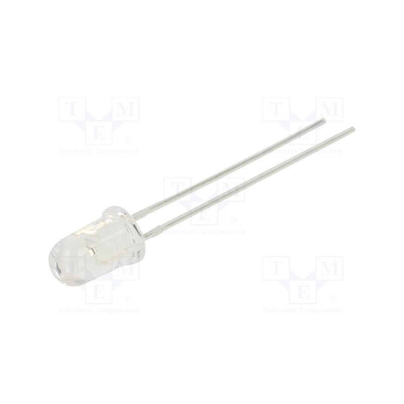 10 pcs : 503AC2E-4CE - LED, 5mm, orange, 3800mcd, 45°, Front: convex, 1.6÷2.4V