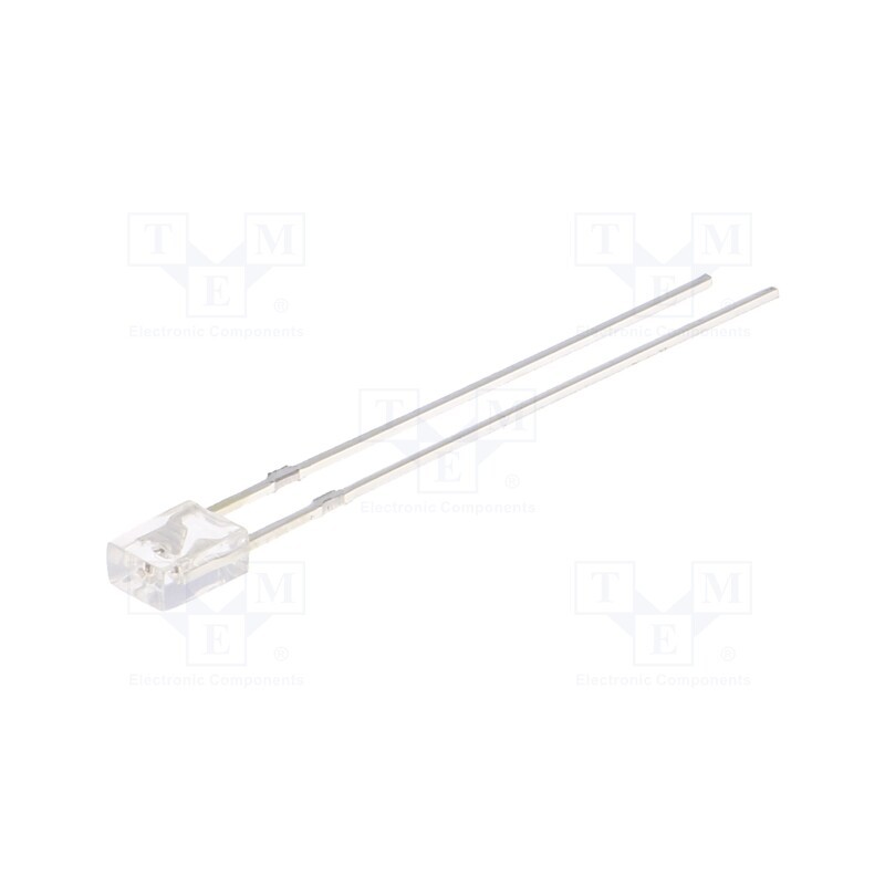 10 pcs : OSR5RU7BA1B - LED, rectangular, 2x3x4mm, red, 330÷450mcd, 100°, Front: flat, 20mA