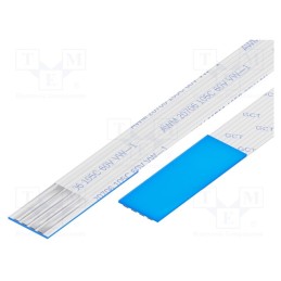 10 pcs : 10-04-D-0030-C-4-08-4-T - FFC cable, Cores: 4, Cable ph: 1mm, L: 30mm, 60V, Plating: tinned, 1A