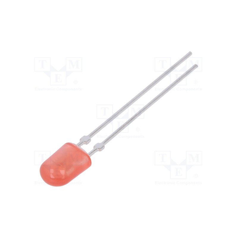 10 pcs : LL-544VD2I-4C-T - LED, oval, 5.2x3.8mm, red, 780÷1300mcd, 110/40°, Front: convex, 20mA