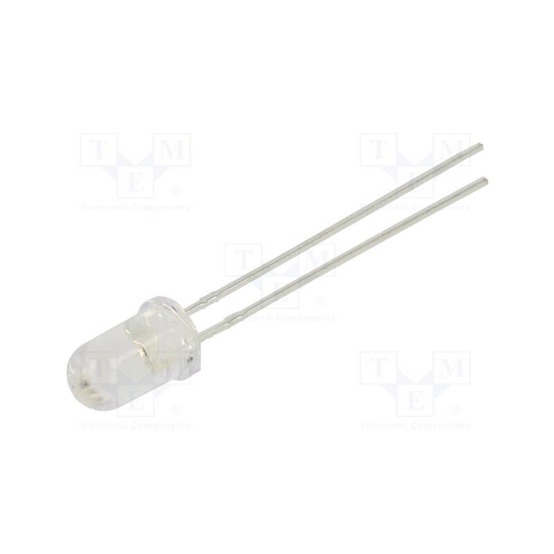 10 pcs : 503YC2E-4CC - LED, 5mm, yellow, 14000mcd, 15°, Front: convex, 1.6÷2.4V