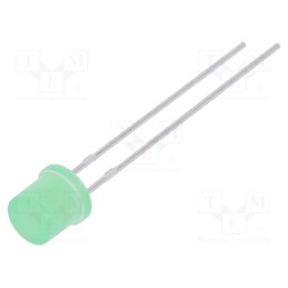 10 pcs : LL-504PGD1E-G5-2B - LED, 5mm, green, 1000÷1700mcd, 110°, Front: flat, 2.6÷3.6V