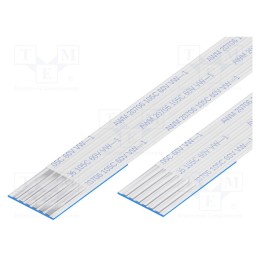 10 pcs : 10-06-A-0304-C-4-08-4-T - FFC cable, Cores: 6, Cable ph: 1mm, contacts on the same side