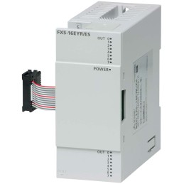 1 pcs - Mitsubishi SNAP Series PLC I/O Module for Use with FX5U CPU Module, FX5UC CPU Module, Relay, Transistor, 5 V dc, 24 V dc