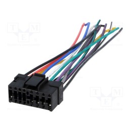 10 pcs : - Connector, with leads, JVC, PIN: 16