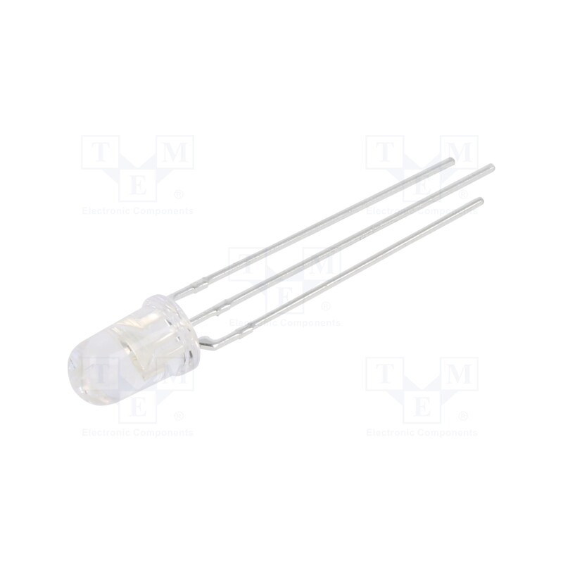 10 pcs : 509VBC2E-A-3C-B41B - LED, 5mm, red/blue, 30°, Front: convex, 1.6÷2.4/2.6÷3.4V