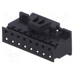 10 pcs : 10073599-016LF - Plug, wire-board, female, Minitek, 2mm, PIN: 16, w/o contacts, FCI