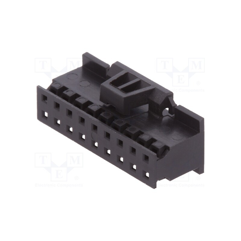 10 pcs : 10073599-018LF - Plug, wire-board, female, Minitek, 2mm, PIN: 18, w/o contacts, FCI