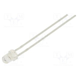 10 pcs : 304AC4B-4CD - LED, 3mm, orange, 3800mcd, 30°, Front: convex, 1.6÷2.4V