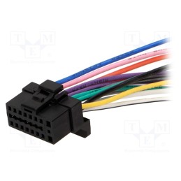 10 pcs : - Connector, with leads, Alpine, PIN: 16