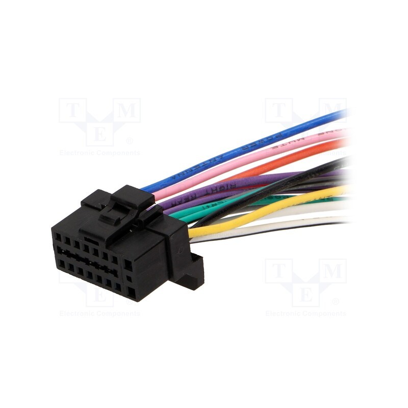 10 pcs : - Connector, with leads, Alpine, PIN: 16