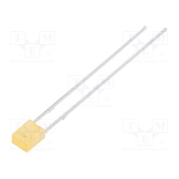 10 pcs : 234AD2Q-1B - LED, rectangular, 3.15x1.9x4.15mm, orange, 90mcd, 130°, Front: flat