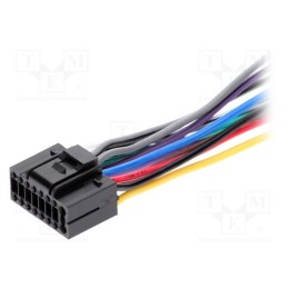 10 pcs : - Connector, with leads, JVC, PIN: 16