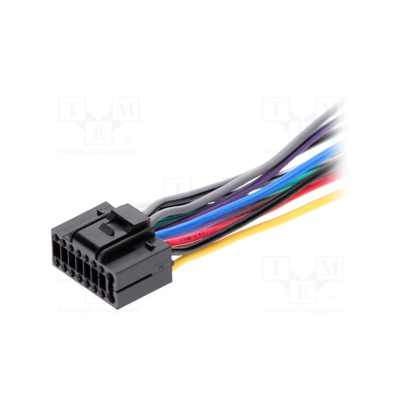 10 pcs : - Connector, with leads, JVC, PIN: 16