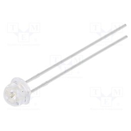 10 pcs : 484PGC1F-G5-2B - LED, 4.8mm, green, 5000mcd, 60°, Front: convex, 2.6÷3.4V, THT