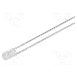 10 pcs : 304AC4J-1B - LED, 3mm, orange, 160mcd, 110°, Front: flat, 1.6÷2.4V, No.of term: 2