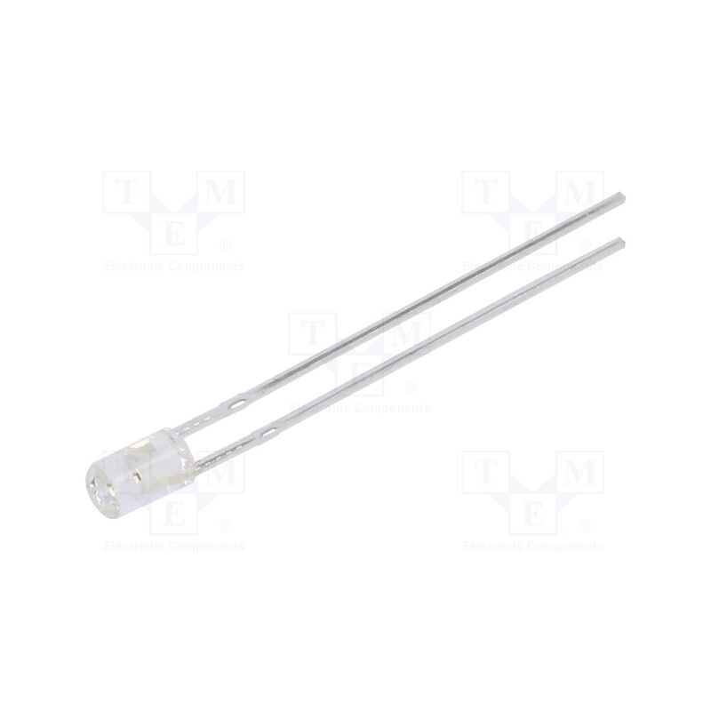 10 pcs : 304AC4J-1B - LED, 3mm, orange, 160mcd, 110°, Front: flat, 1.6÷2.4V, No.of term: 2