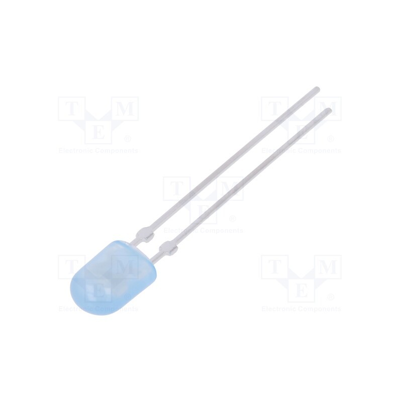 10 pcs : LL-544BD2I-B4-2B-T - LED, oval, 5.2x3.8mm, blue, 460÷780mcd, 110/40°, Front: convex, 20mA