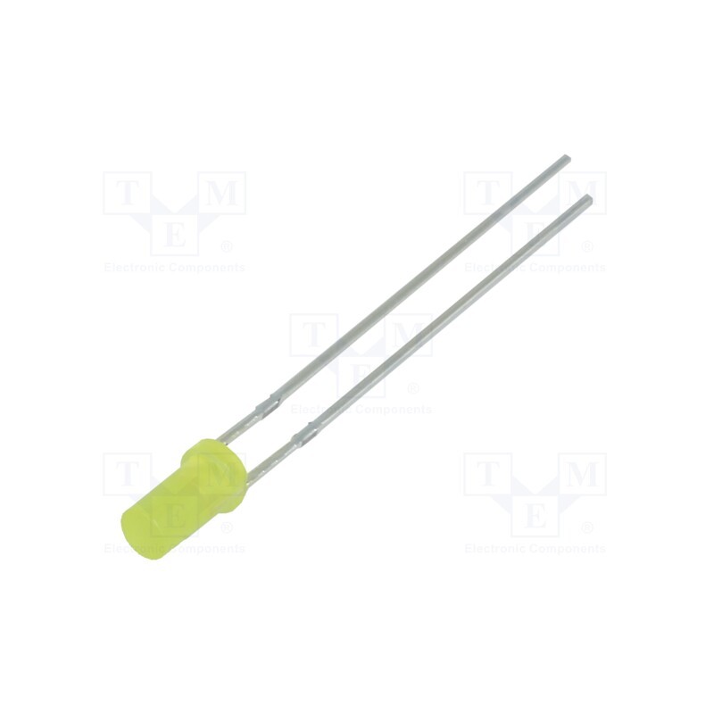 10 pcs : OSY5JA3NE4A - LED, 3mm, yellow, 68÷100mcd, 140°, Front: flat, 1.8÷2.6V