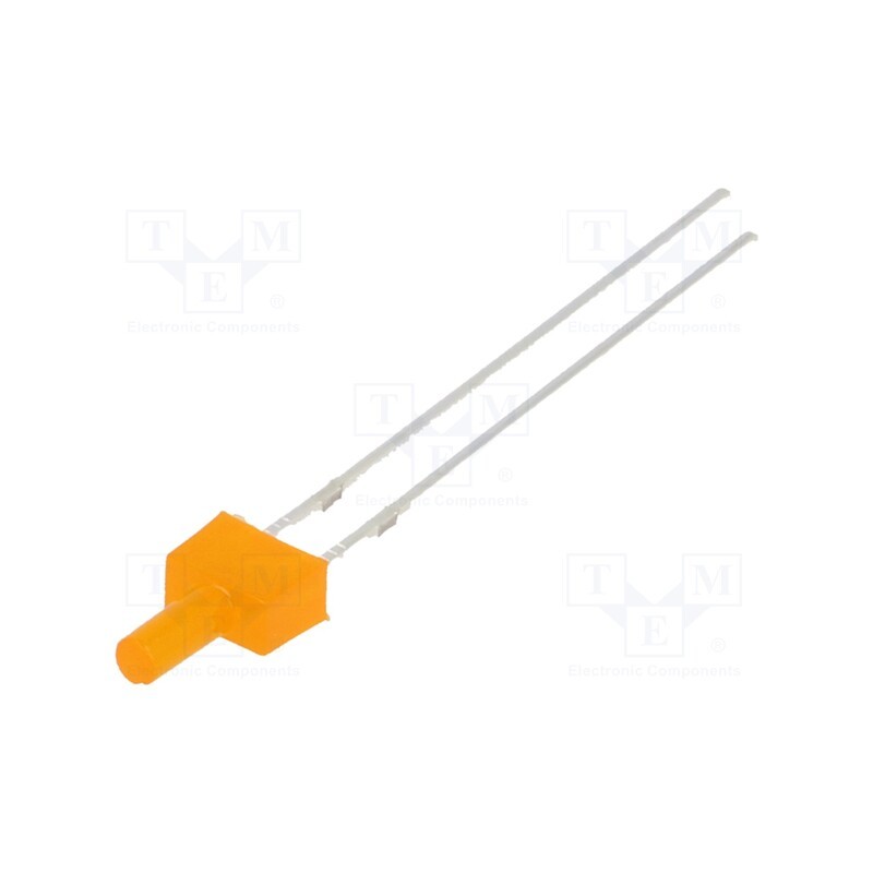 10 pcs : OSO5JA7K94B - LED, 2mm, orange, 150÷220mcd, 90°, Front: flat, 1.8÷2.6V, 4.8x2.5mm