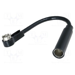 10 pcs : - Antenna adapter, DIN socket,ISO plug angled, with lead, 0.15m