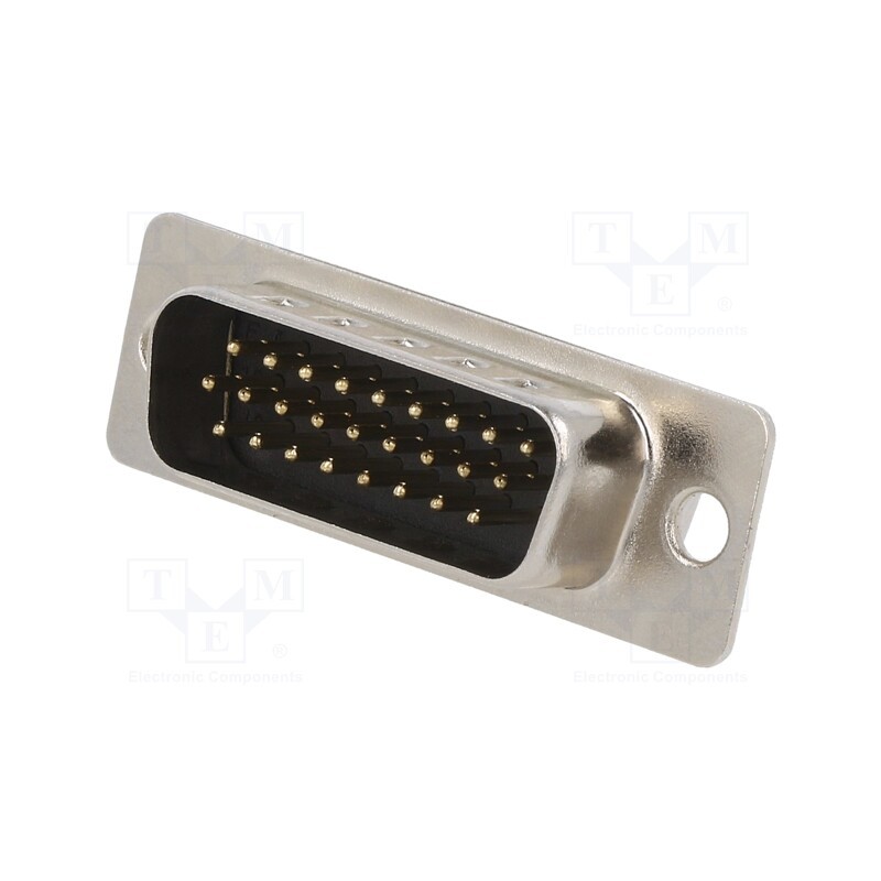 10 pcs : 10090769-P264ALF - D-Sub, PIN: 26, plug, male, for panel mounting, straight, soldering