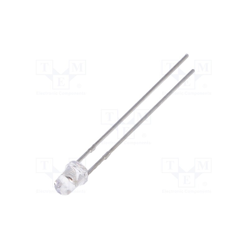 10 pcs : LL-304YC4B-4CD - LED, 3mm, yellow, 1700÷2900mcd, 30°, Front: convex, 1.6÷2.4V