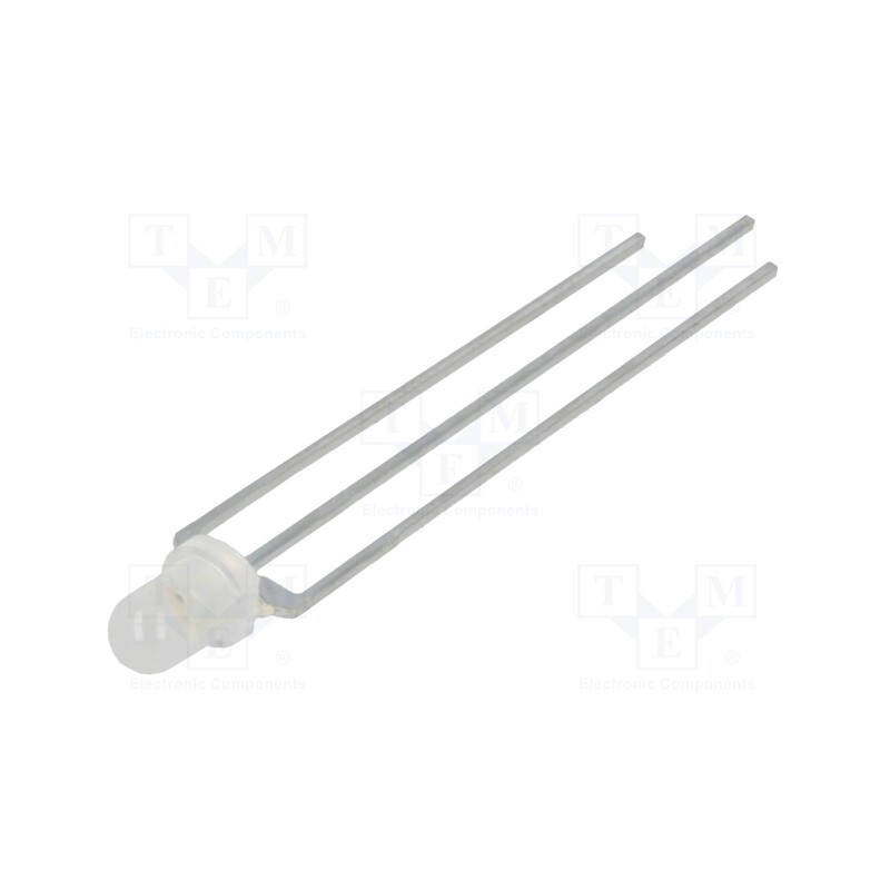 10 pcs : LL-309VUGM2E-V11A-2B - LED, 3mm, red/green, 60°, Front: convex, 1.6÷2.6/1.6÷2.6V