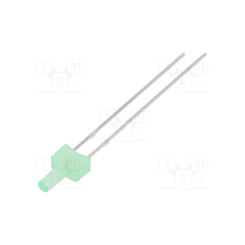 10 pcs : LL-204GD1F-1B - LED, 2mm, green-yellow, 9÷20mcd, 130°, Front: flat, 1.6÷2.4V