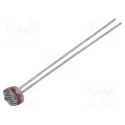 10 pcs : 02-LDR4 - Photoresistor, 100mW, 30÷50kΩ, 540nm, THT, ØLED: 5mm, 150VDC