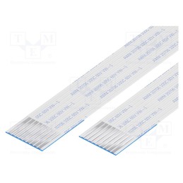 10 pcs : 10-09-A-0101-C-4-08-4-T - FFC cable, Cores: 9, Cable ph: 1mm, contacts on the same side