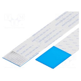 10 pcs : 10-10-D-0254-C-4-08-4-T - FFC cable, Cores: 10, Cable ph: 1mm, L: 254mm, 60V, Plating: tinned