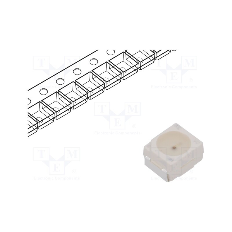 20 pcs : KA-3528SURCKT - LED, SMD, 3528, red, 150÷350mcd, 3.5x2.8x1.9mm, 120°, 1.95÷2.5V