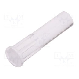 50 pcs : FIX-LEM-167 - Fiber for LED, round, Ø3.2mm, Front: flat, straight, UL94V-2