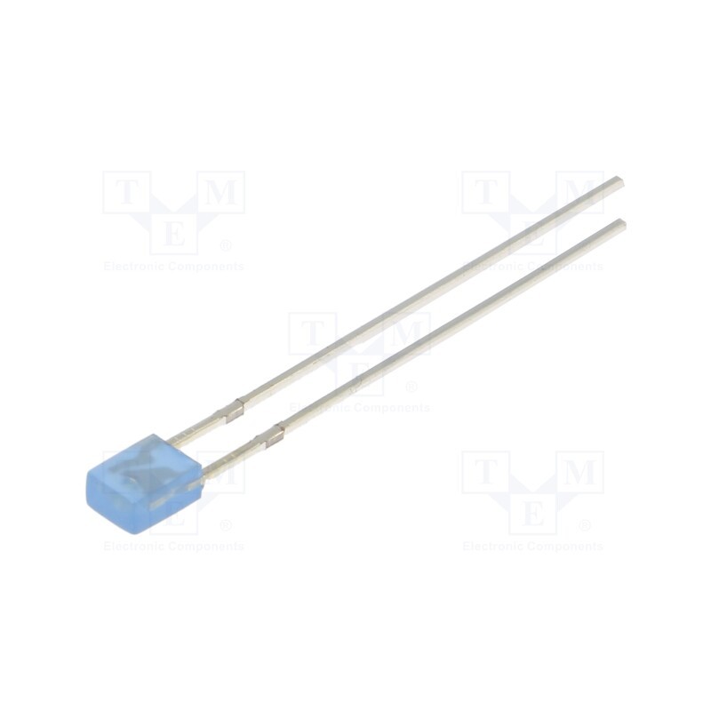 10 pcs : OSB5YU7BA4B - LED, rectangular, 3.2x3.2x4.15mm, blue, 150÷220mcd, 100°, 20mA