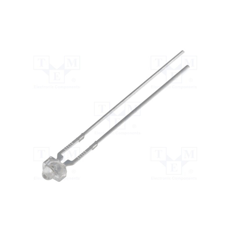 10 pcs : OSR5PA7331A - LED, 1.8mm, red, 2180÷2800mcd, 30°, Front: convex, 1.8÷2.6V, 3.3x3mm