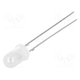 10 pcs : OSW5HA5A32A - LED, 5mm, white cold, 1120÷1560mcd, 30°, Front: convex, 2.9÷3.6V
