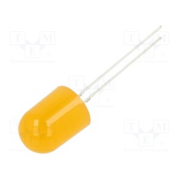 10 pcs : OSO5JAA134B - LED, 10mm, orange, 220÷330mcd, 30°, Front: flat, 1.8÷2.6V, 78mW