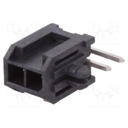 10 pcs : 10127720-021LF - Socket, wire-board, male, Minitek® Pwr 3.0, 3mm, PIN: 2, THT, 5A