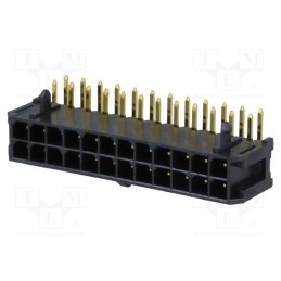 10 pcs : 10127720-242LF - Socket, wire-board, male, Minitek® Pwr 3.0, 3mm, PIN: 24, THT, 5A