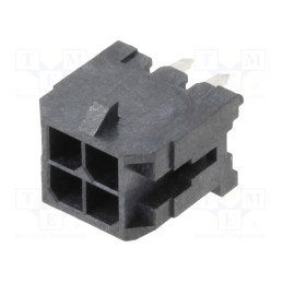 20 pcs : 10127721-041GLF - Socket, wire-board, male, Minitek® Pwr 3.0, 3mm, PIN: 4, THT, 5A