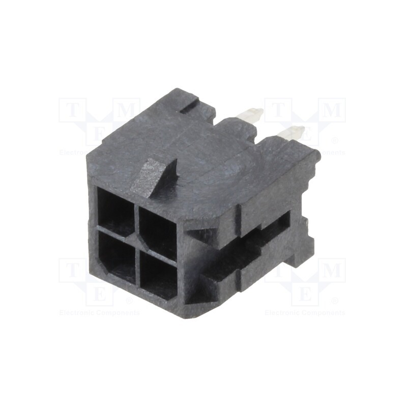 20 pcs : 10127721-041GLF - Socket, wire-board, male, Minitek® Pwr 3.0, 3mm, PIN: 4, THT, 5A