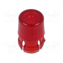10 pcs : 8650 -AS - LED lens, round, red, 3mm