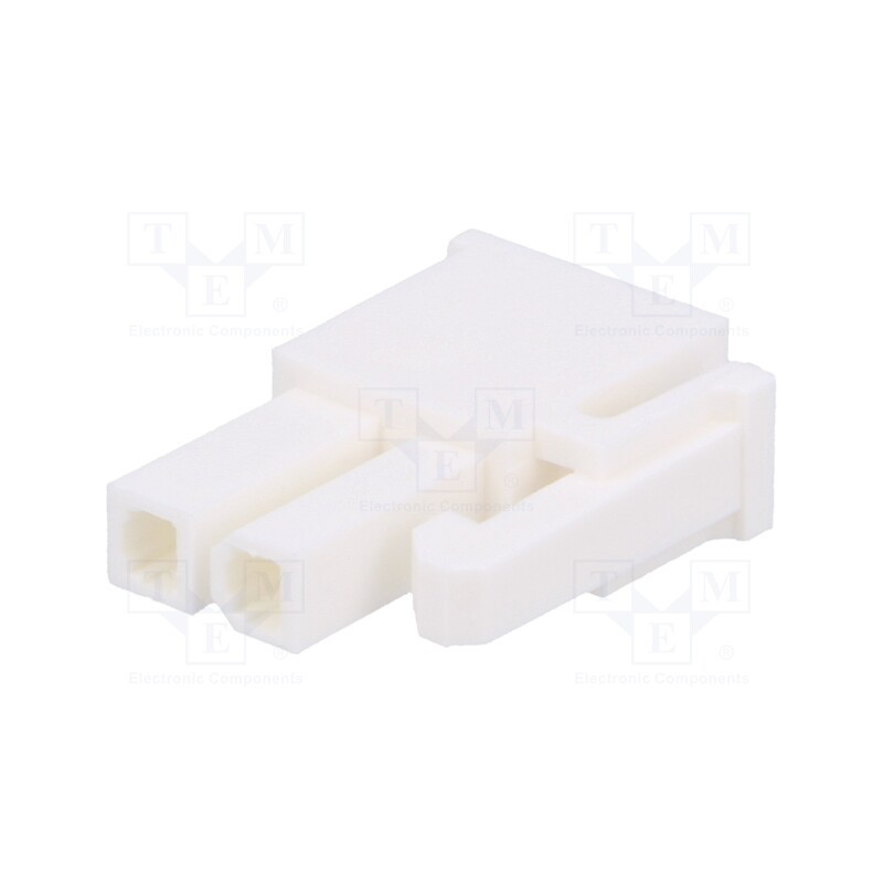 50 pcs : 10127815-02LF - Plug, wire-wire/PCB, female, Minitek® Pwr 4.2, 4.2mm, PIN: 2, FCI